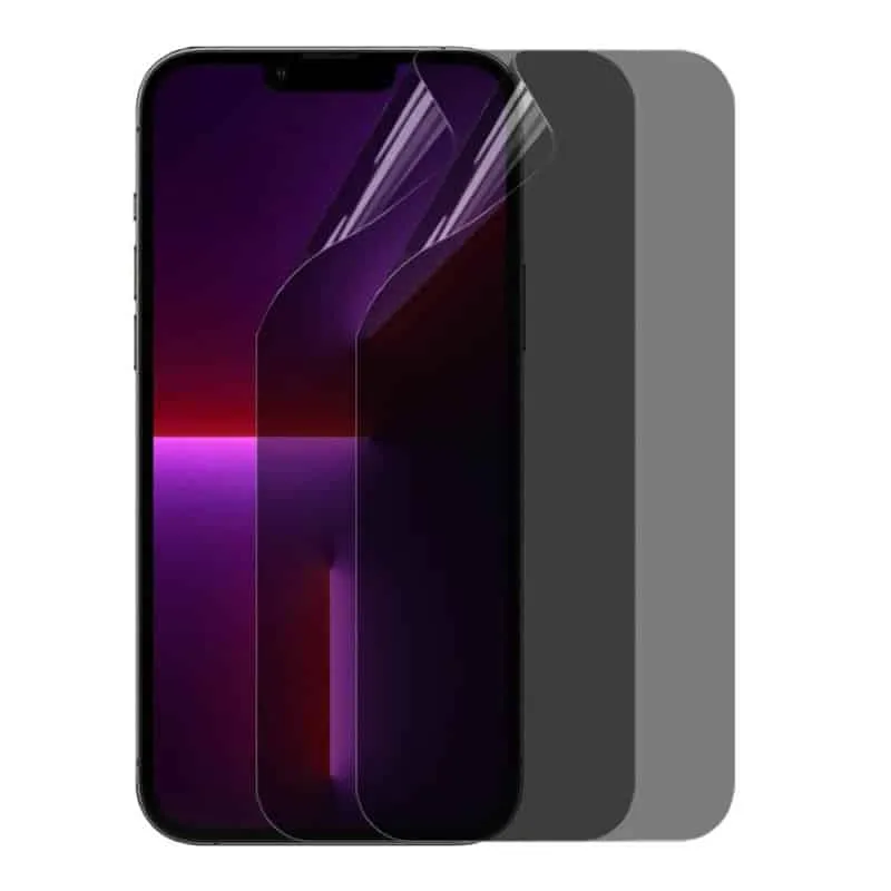 2-pak Privacy skjermbeskytter 3D Soft HydroGel til Apple iPhone