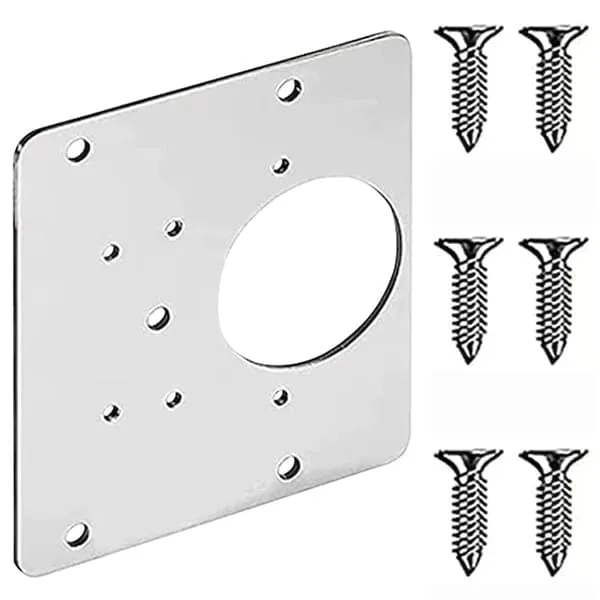 Reparasjonsplate for hengsler 9x9 cm rustfritt stål 1-pakning