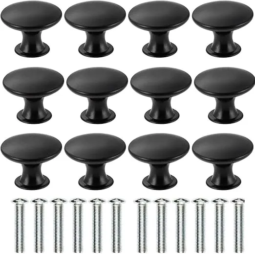 Håndtak / Knott - 12 knotter til kommoder og skap