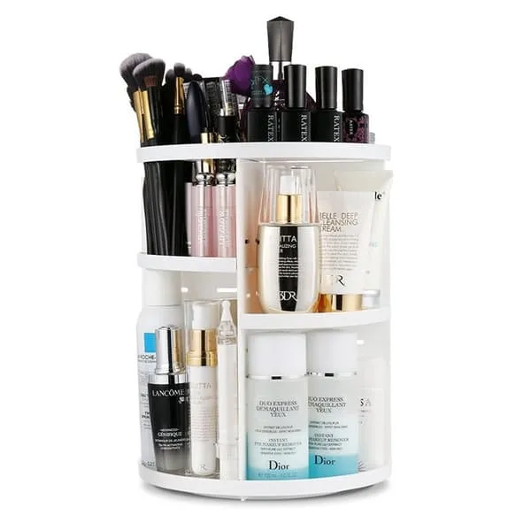 UNIQ 360º Rotating Cosmetics Organizer - Hvit