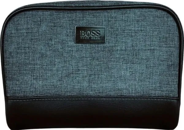 Hugo Boss Hugo Boss, Toalettmappe, Reiseveske, Grå, Menn, 23 x 8 x 14 cm Menn