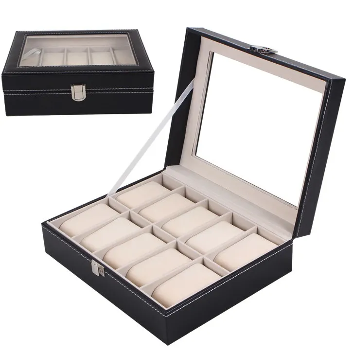 Luksuriøs klokkeboks / klokkeboks / Urbox / Urbox for 10 klokker