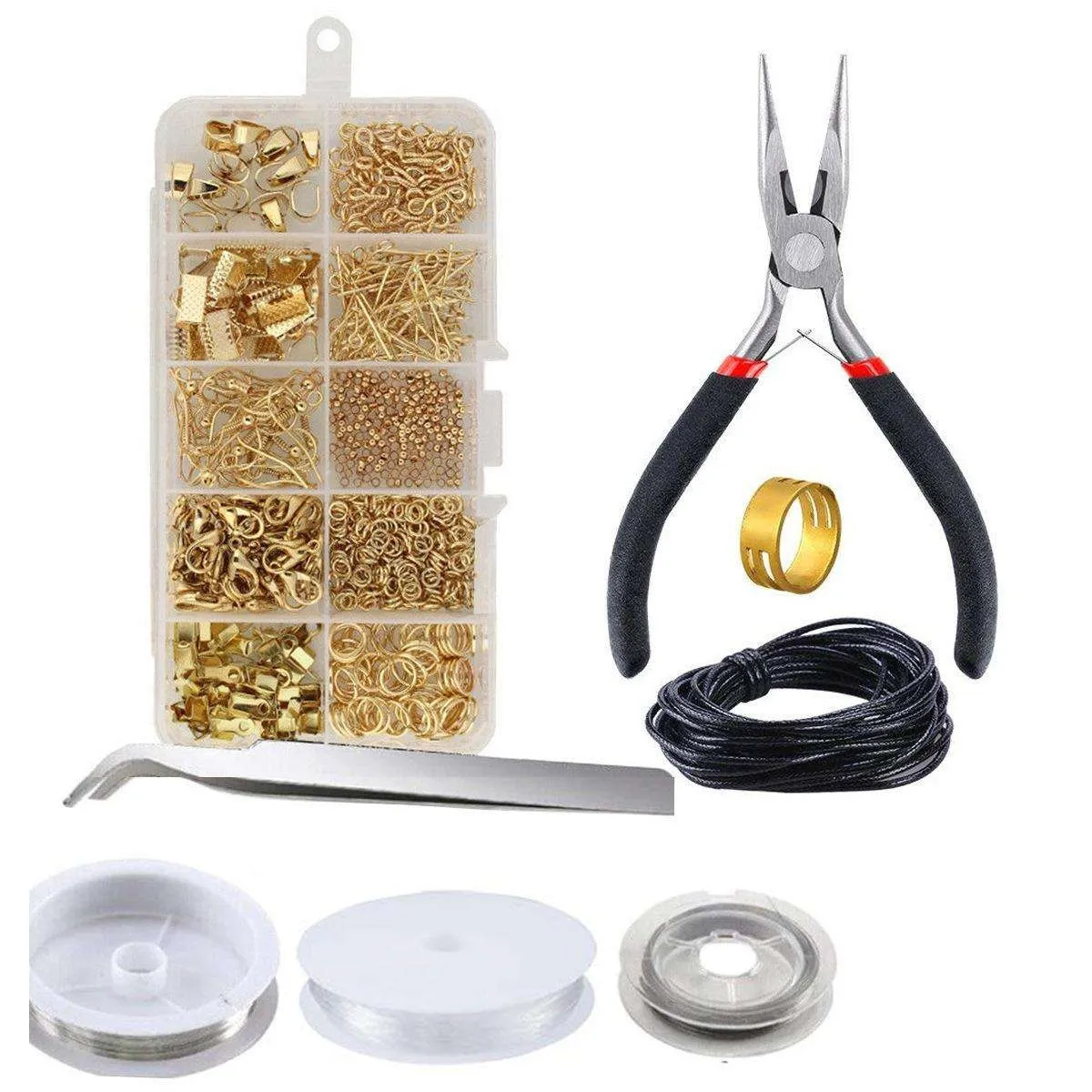 Smykkefremstillingssett - tang, ledning, ringer - DIY