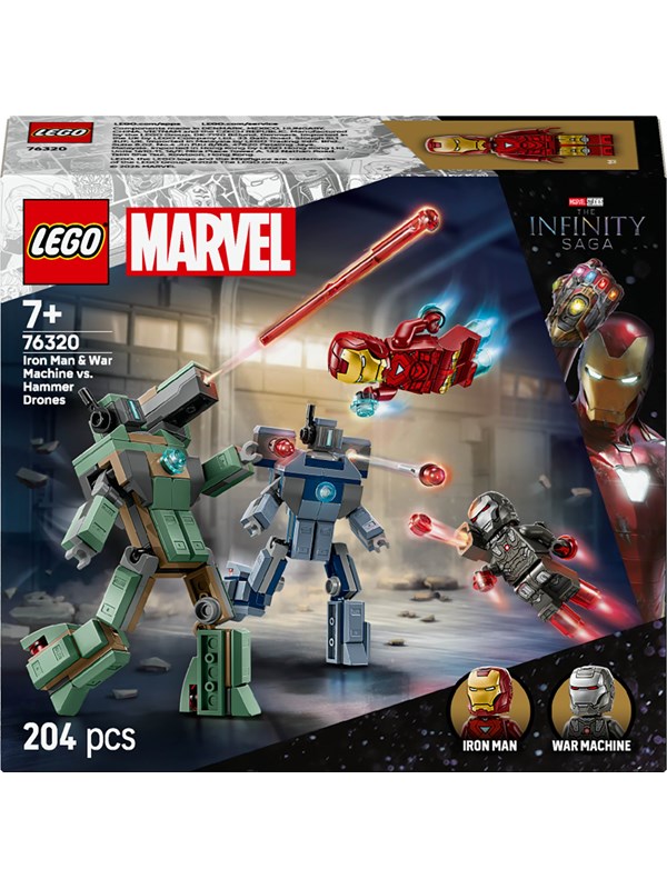 LEGO Super Heroes Marvel 76320 Iron Man og War Machine mot Hammer-droner