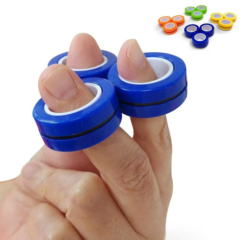 3-Pak - Magnetiske Ringer / Fidget Toys - Magnetkuler
