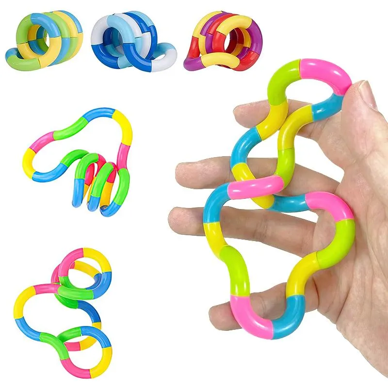 2-Pak Tangle Twist Fidget Leketøy / Sensorisk Leketøy