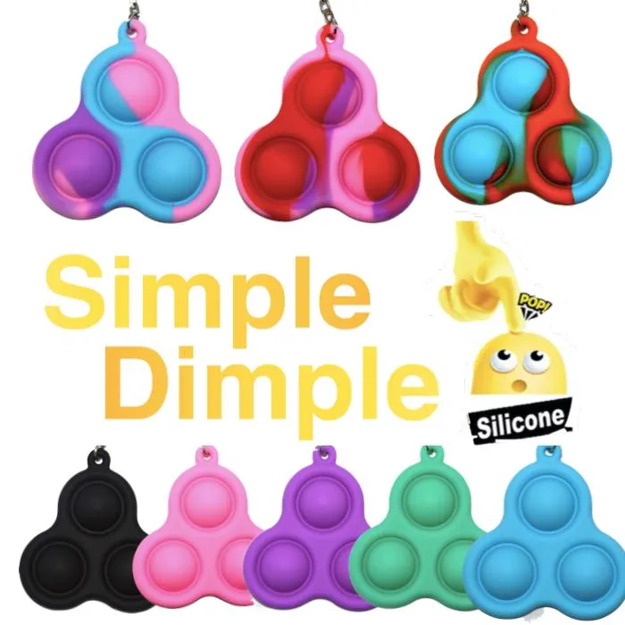 2-pack Enkel fordypning, MINI Pop it Fidget Finger Toy / Toy - CE