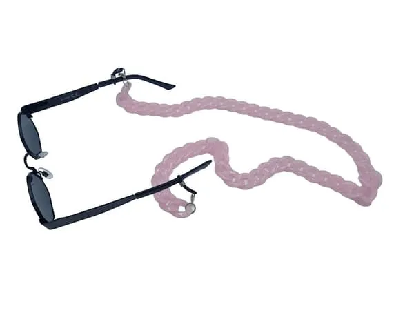 Eksklusiv Senile snor / brillesnor Brillekjede Rosa