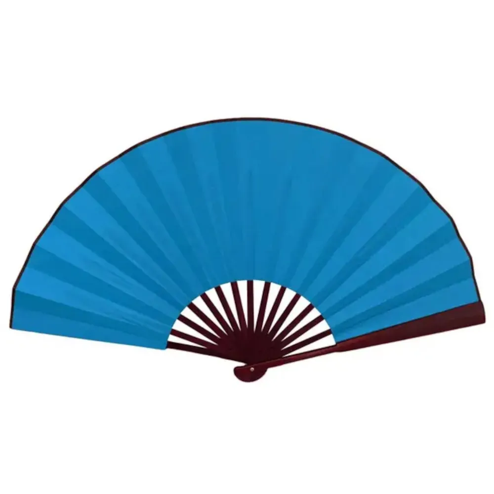 Vifte - Ensfarget - Ekstra stor 33 cm - Turkis