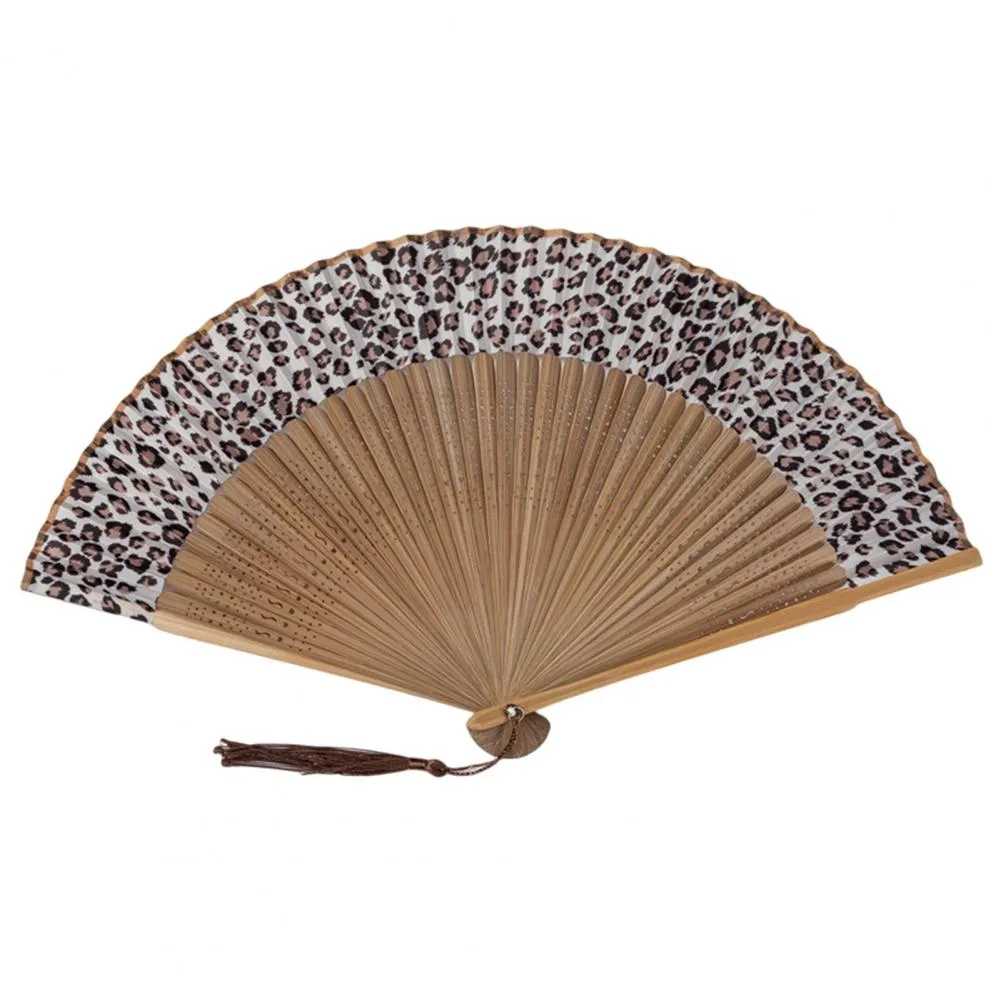 Vifte - Spansk stil - Leopard [Brun]