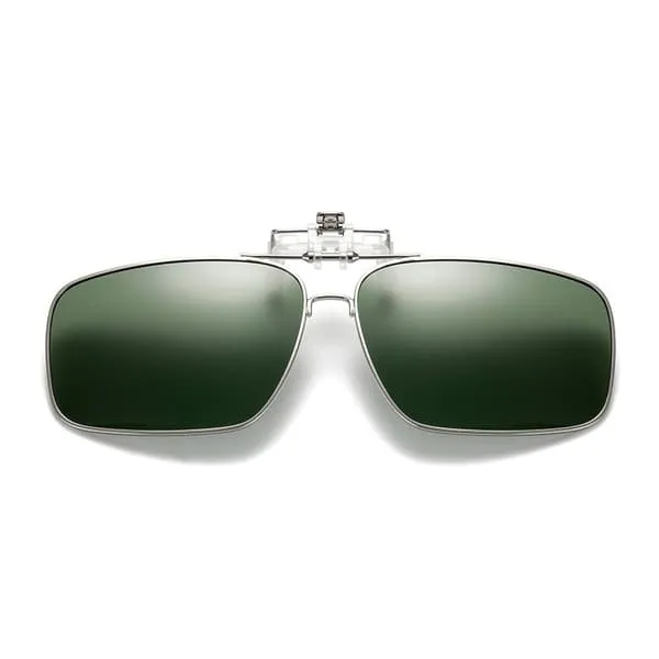 Flip Up Metal Clip-on solbriller Flip Up Green