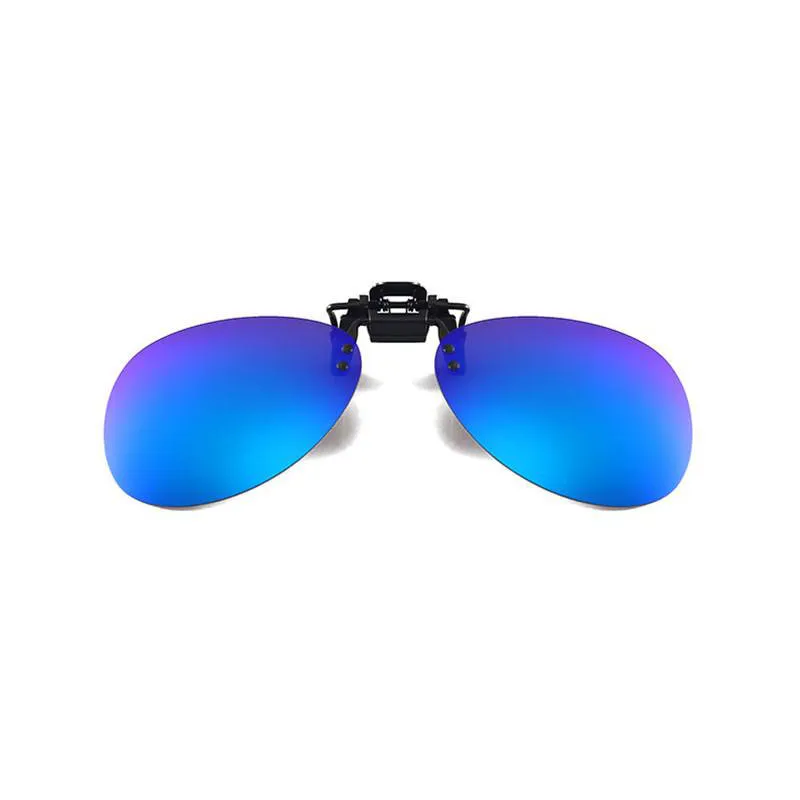 Oval briller klips på / flip up polarisert UV