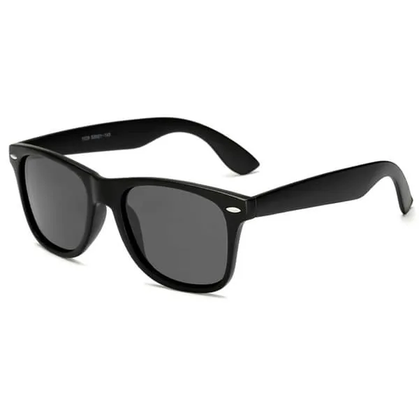 Retro Wayfarer solbriller Matts Black + Senile Cord
