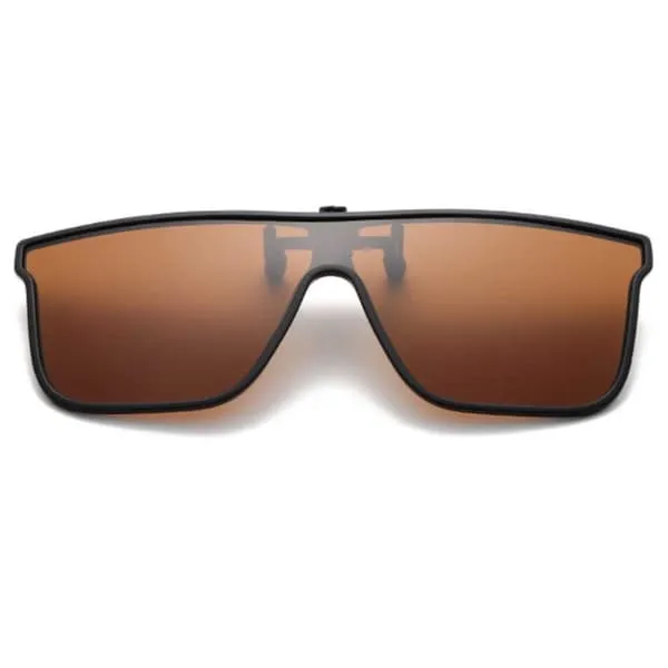 Sport Clip On Solbriller Flip Up Brown