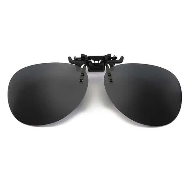 Clip-on Aviator Sunglasses Pilot Glasses Black