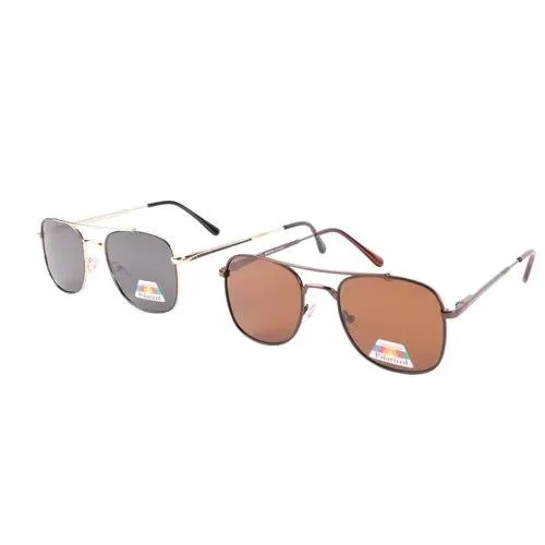 Pilotbriller - Solbriller Aviator - Brun