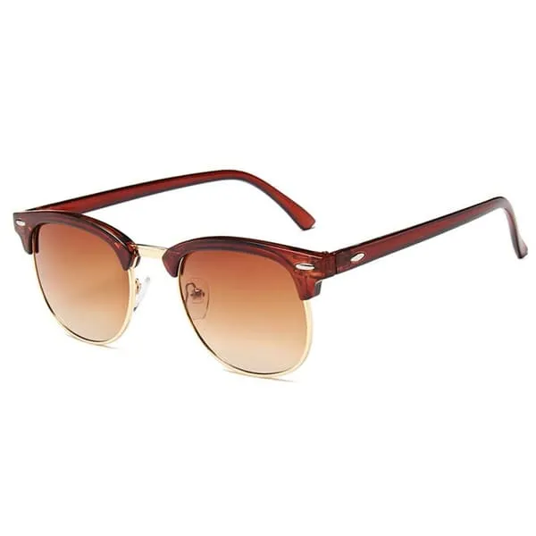 Brown Clubmaster solbriller Brown Glass + Senile String
