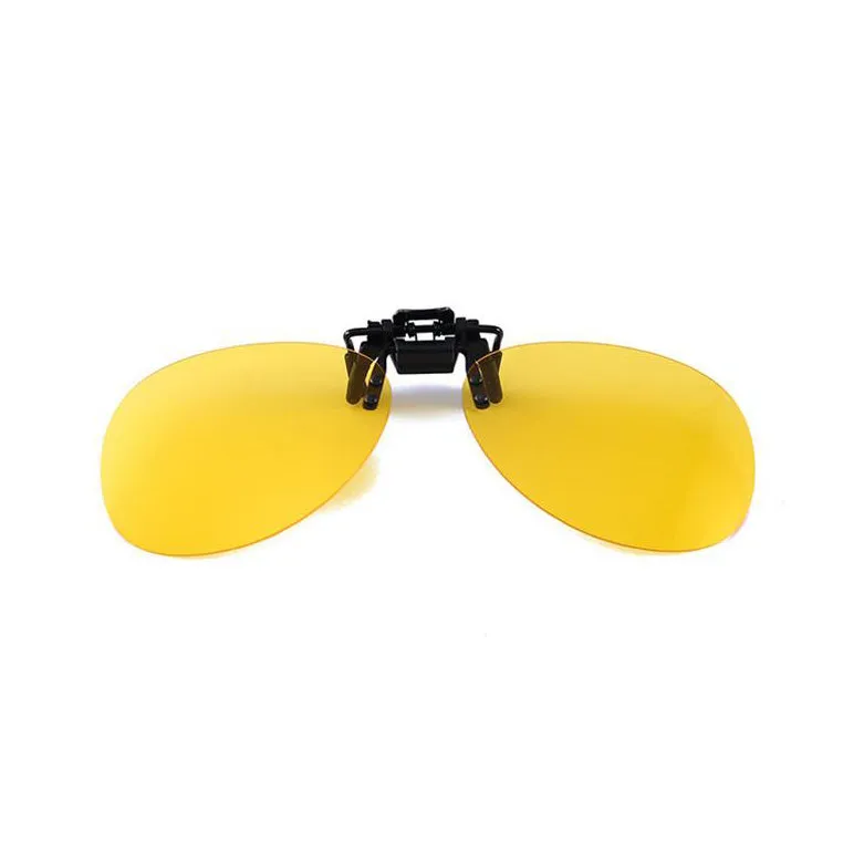 Ovale briller klips på / flip up polarisert UV