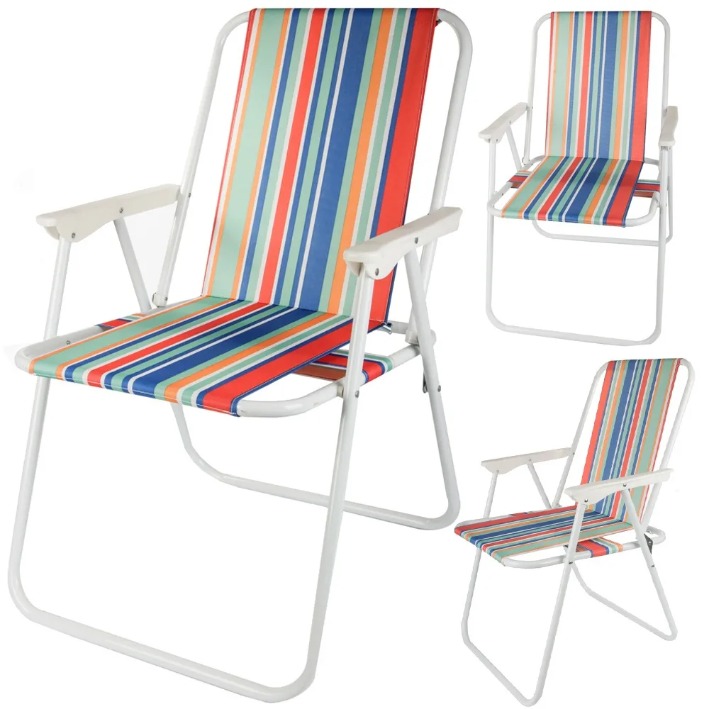 Strandstol / Solstol - Stol til Strand - Sammenleggbar - MultiColor