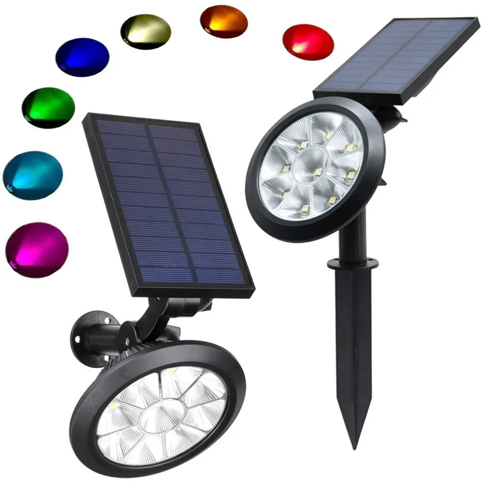Solcellelykt rgbw led hage julelampe