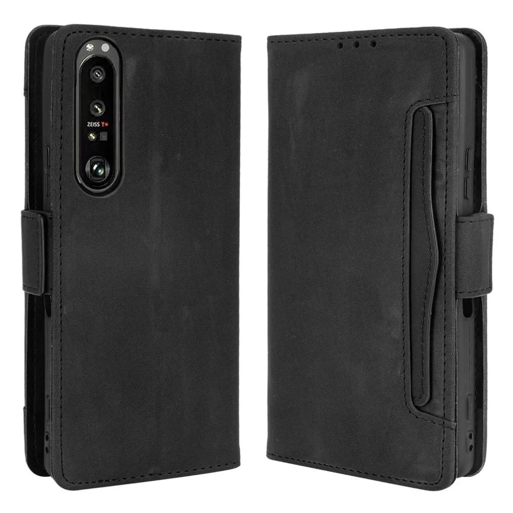 Sony Xperia 1 III Lommebok - deksel - Svart