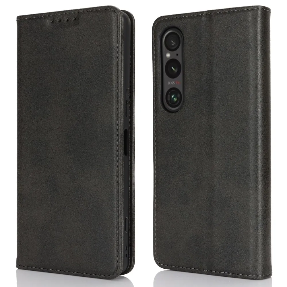 Til Sony Xperia 1 VI Lommebok - deksel - Svart