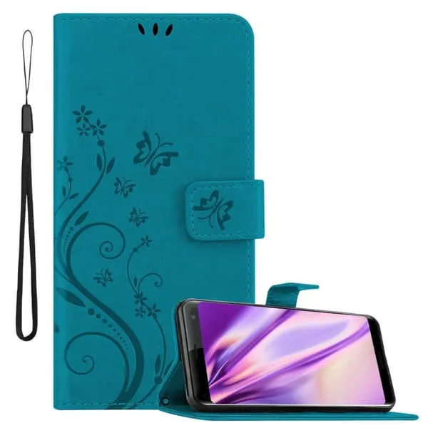 Deksel til Sony Xperia XZ3 Lommebokdeksel i blomster design med magnetisk lukking, stativfunksjon og kortplasser