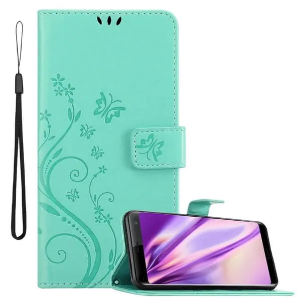Deksel til Sony Xperia XZ3 Lommebokdeksel i blomster design med magnetisk lukking, stativfunksjon og kortplasser
