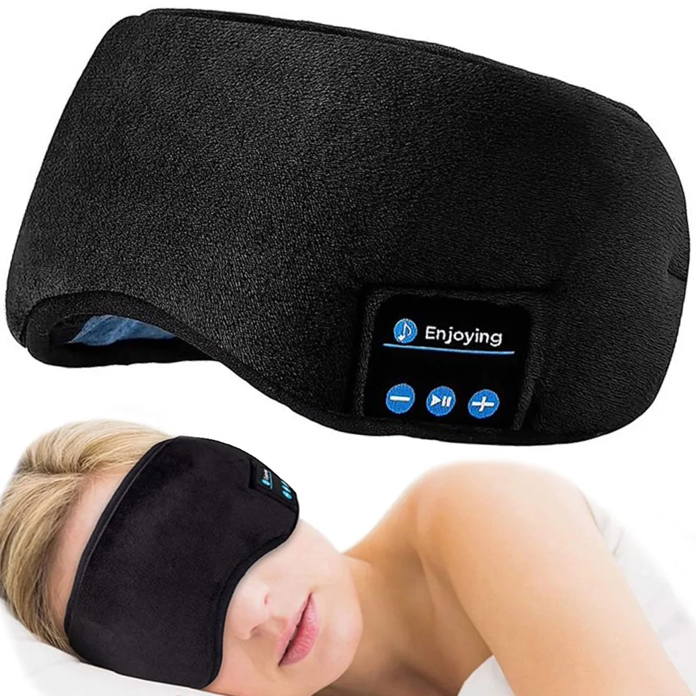 Øyemaske for sovende bluetooth-hodetelefoner maske
