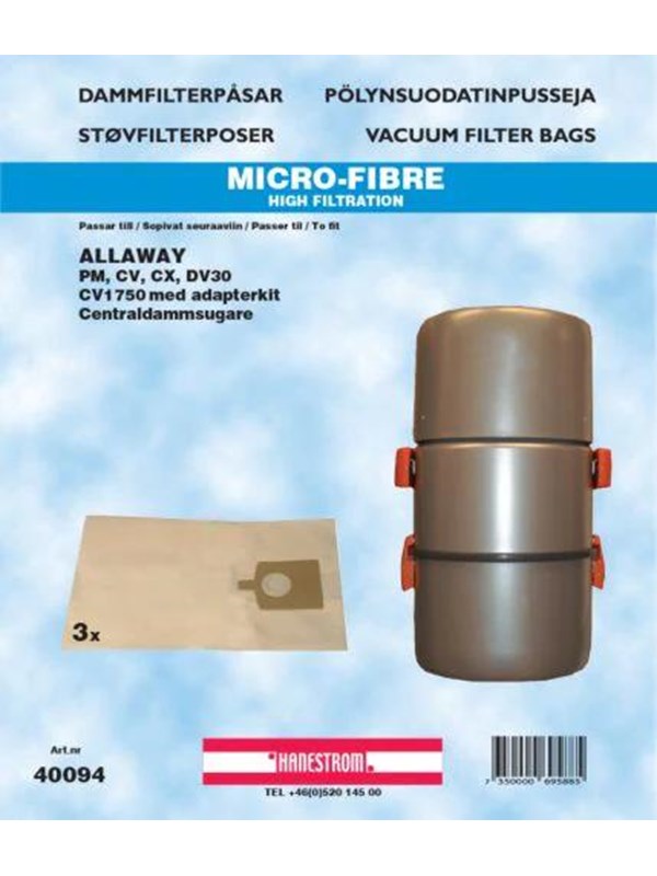 hanestroem Vaccum Cleaner Dustbags - 3 Pack
