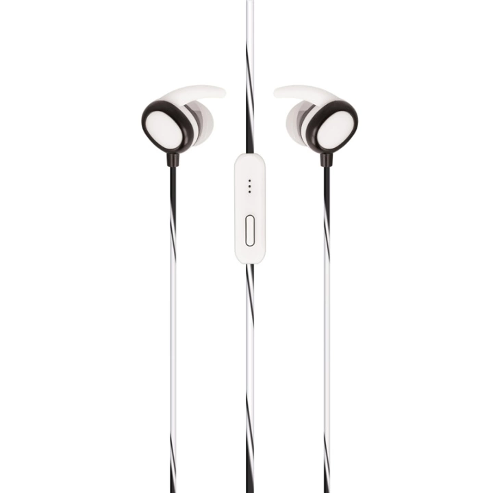 Setty Sport Headphones med sikker passform, hvit