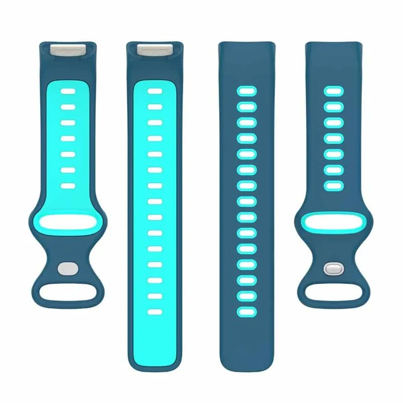Twin Sport Klokkereim til Fitbit Charge 6 - BlÃ¥/turkis