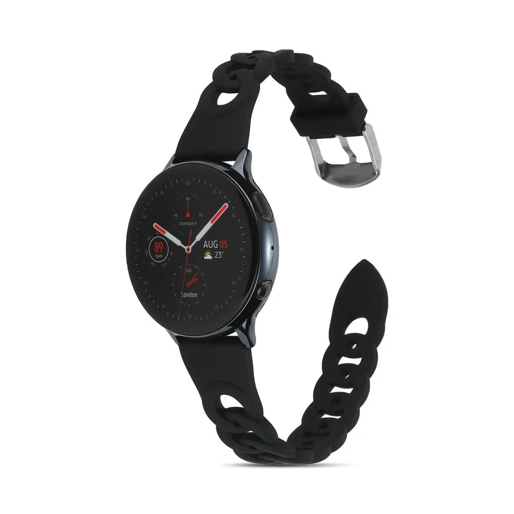 Samsung Galaxy Watch5 40mm/44mm/Watch5 Pro 45mm Silikonstropp - Svart