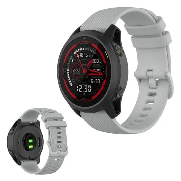 Garmin Forerunner 745 grid silikonarmbånd - Grå