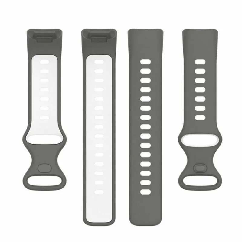 Twin Sport Klokkereim til Fitbit Charge 6 - GrÃ¥/hvit