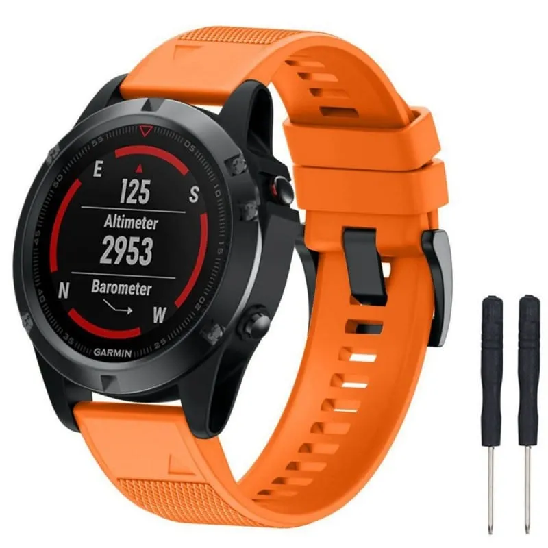 Sport klokkereim easyfit til Garmin Fenix 5 - Orange