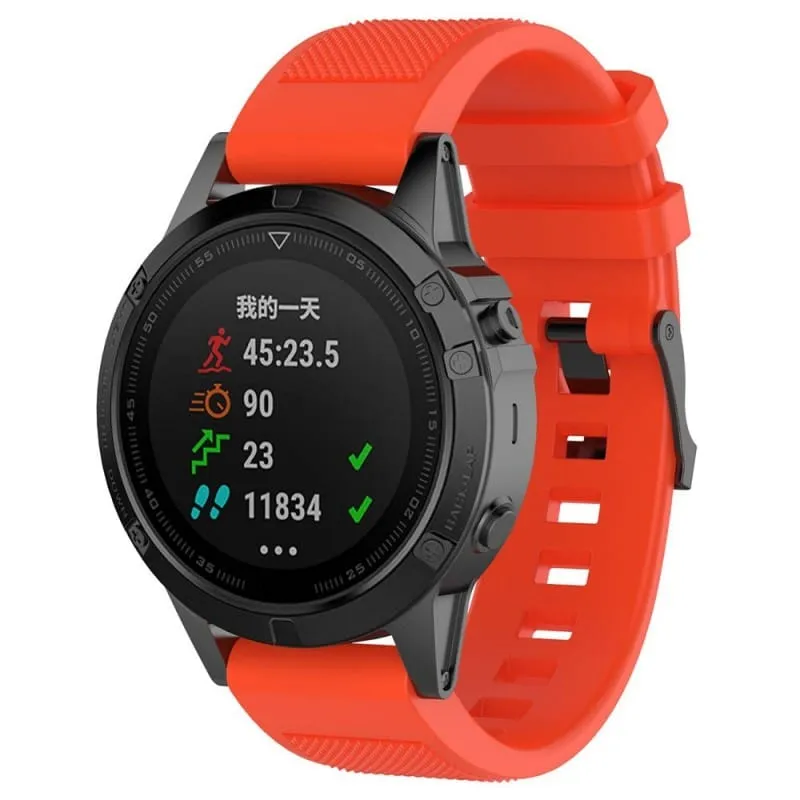 Sport klokkereim til Garmin Forerunner 945 - Oransje