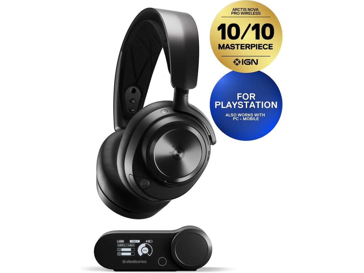 SteelSeries Arctis Nova Pro Wireless - Gaming headset - PC & PS - Svart