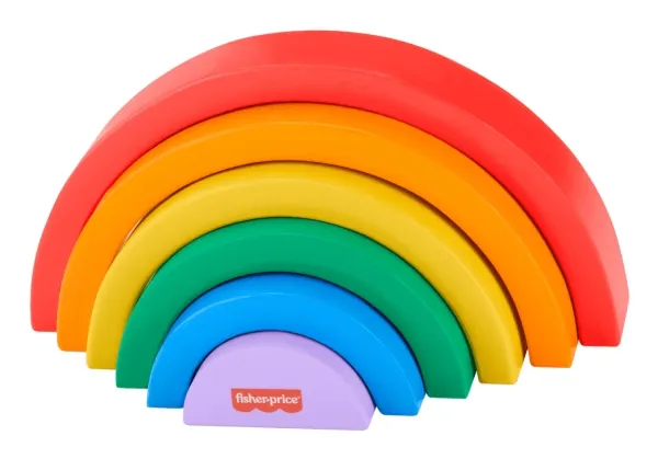 Fisher-Price Wooden Stacking Rainbow, Stableblokker, 1,5 år, Tre, 6 stykker