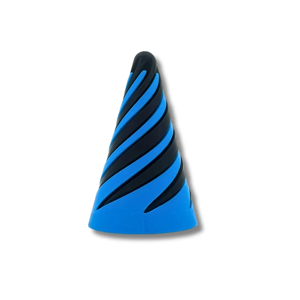 Umulig gjennomgangs spiral kjegle 3D-printet