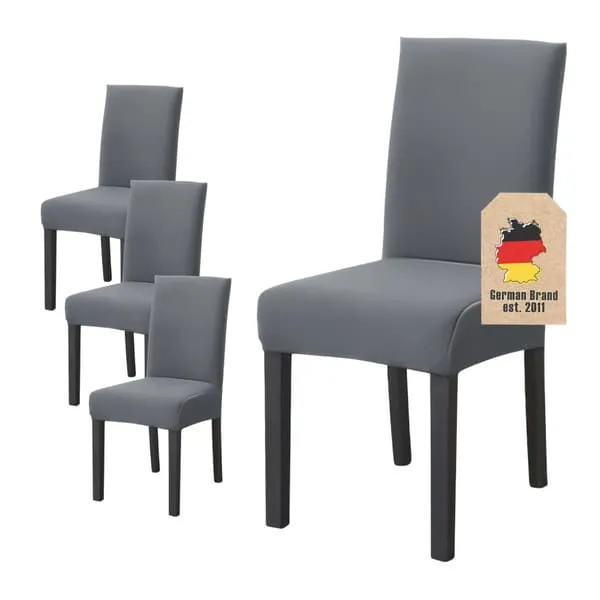Elastisk Stoltrekk med 38 - 45 cm setehøyde og 45 - 65 cm rygghøyde - til fest, bryllup, hotell eller hjemme i spisestuen