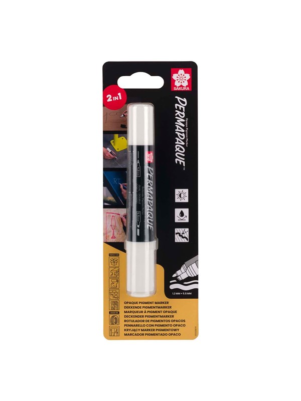 Sakura Permapaque Double Point White
