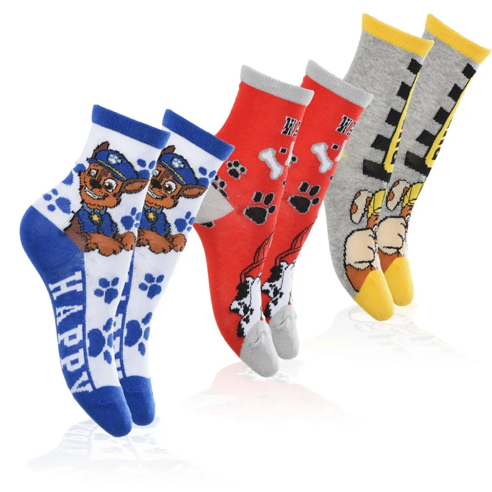 Paw Patrol Barnestrømper / Strømper for Barn - 3-Pakning - 31/34
