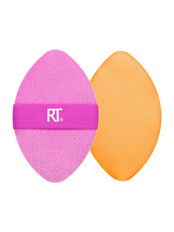 Real Techniques Miracle 2-in1 Powder Puff Duo - Pink/Orange