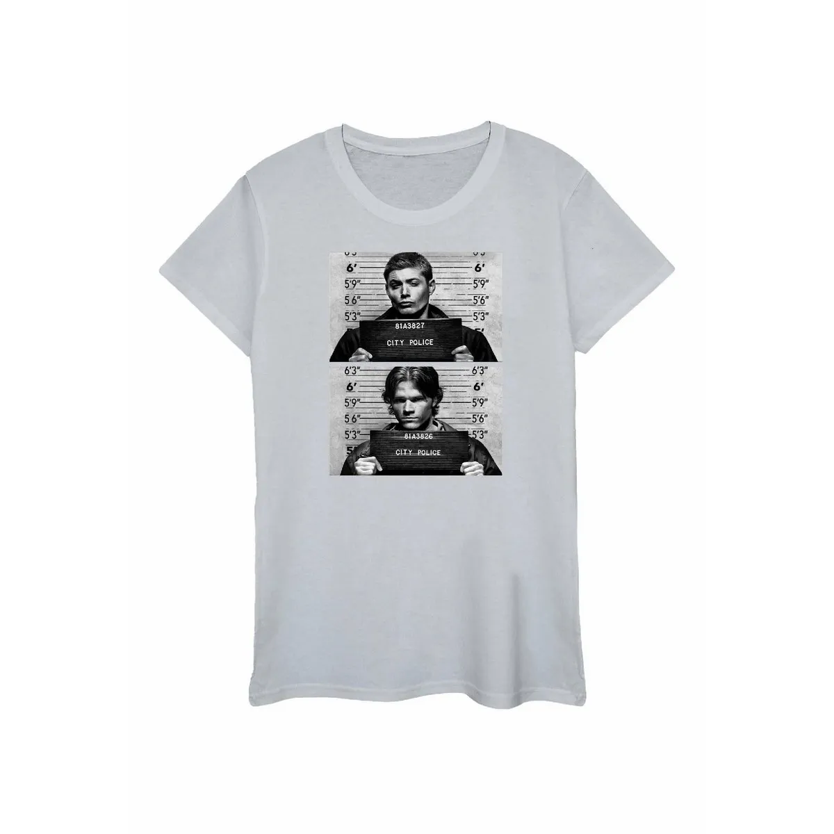 Supernatural Womens/Ladies Winchester Mugshot T-Shirt