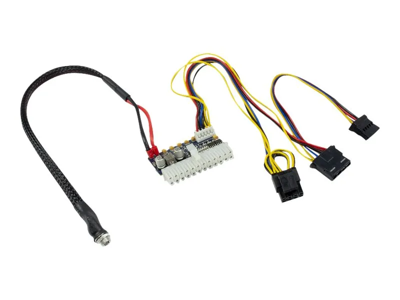 Inter-Tech - Strømkabel - 20-pin ATX, power DC jack til 4-pin intern strøm, 4-pins intern strøm (12V), SATA-strøm