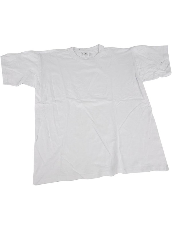 Creativ Company T-shirt White with Round Neck Cotton Size L