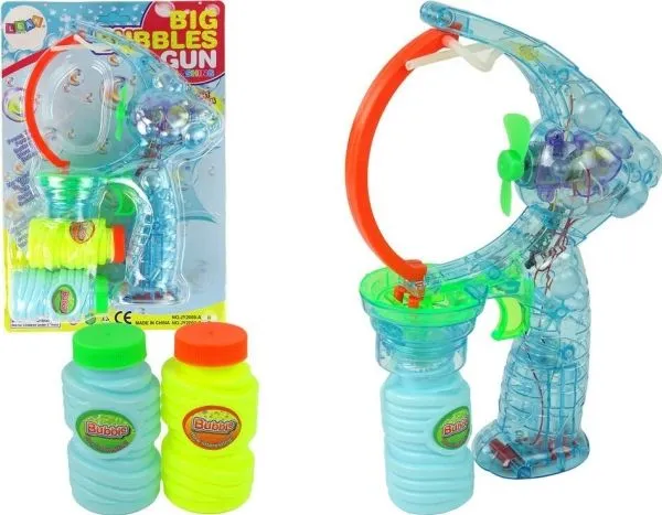 LeanToys såpeboblepistol 24 cm med lys og lyd