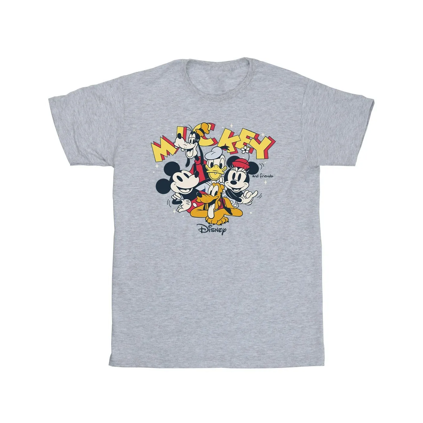 Disney Mens Mickey Mouse Group T-Shirt