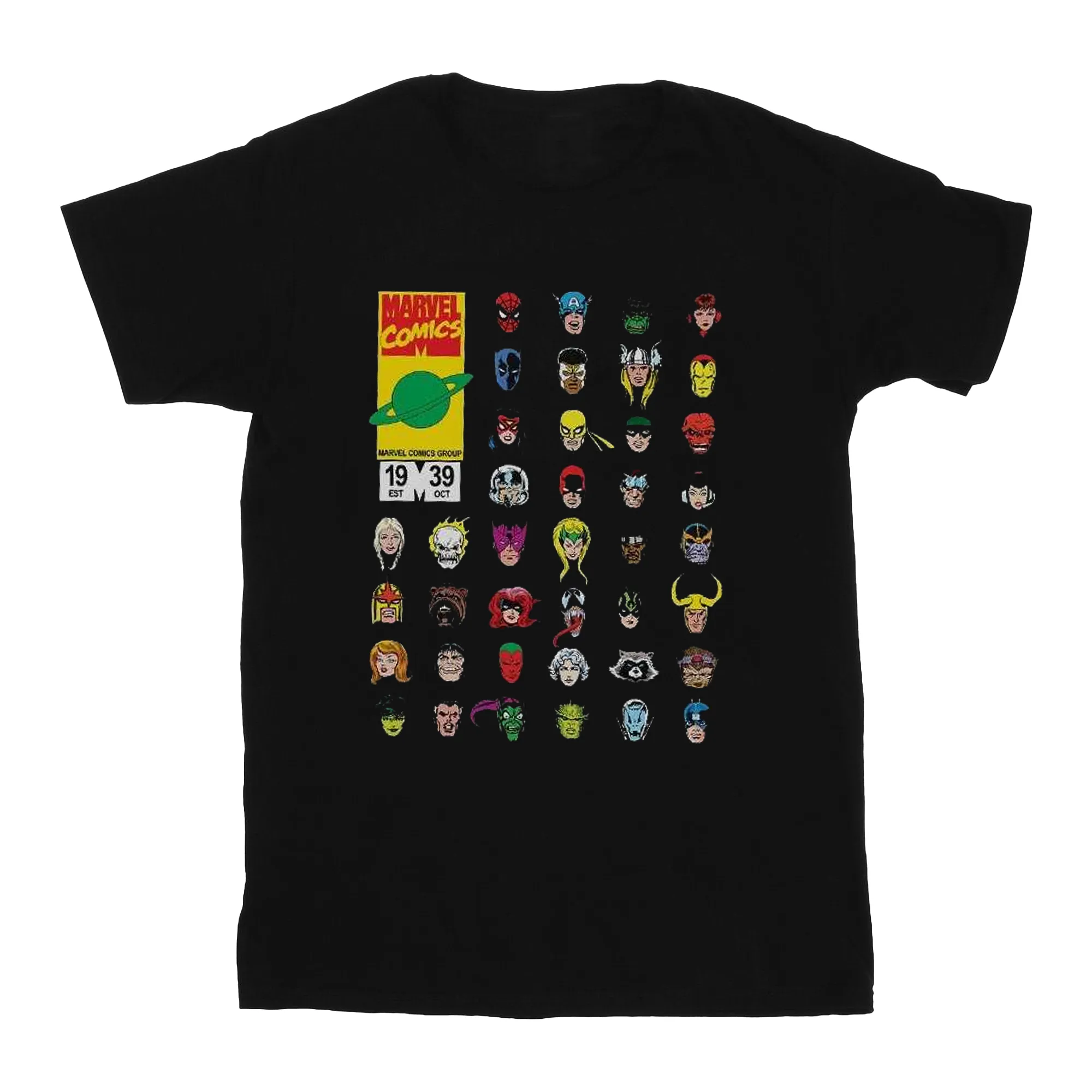 Marvel Mens Marvel Comics Heads Cover T-Shirt